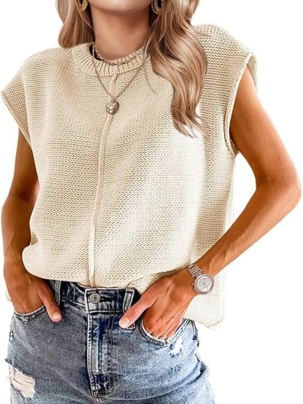 New - Women's 2026 Summer Tops Western Boho‎ Sweater Vest Fashion Trendy Casual